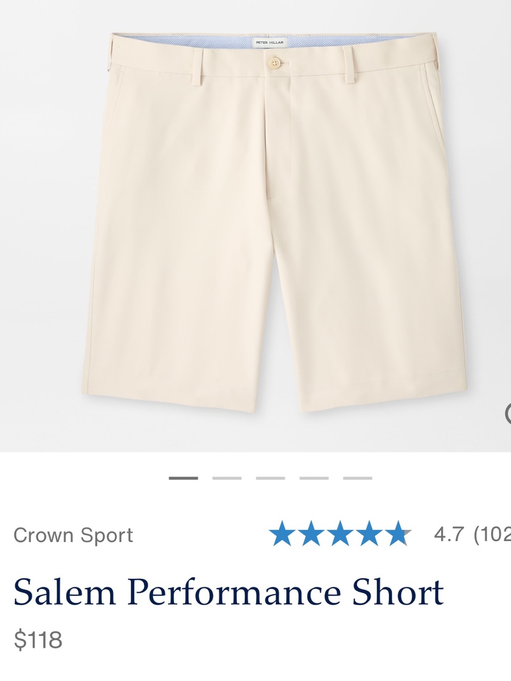 Peter Millar Salem Performance Short - Stone